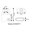 MOK Brand W207P/SS Segurança OEM Aço inoxidável Cilindro substituível